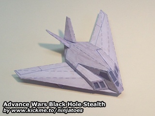 Стелс-истребитель Black Hole Stealth Fighter (Advance Wars)