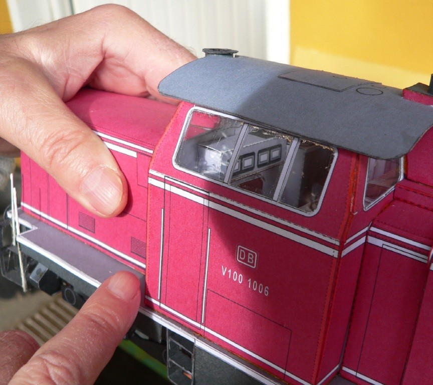 Тепловоз DB Class V 100 paper model
