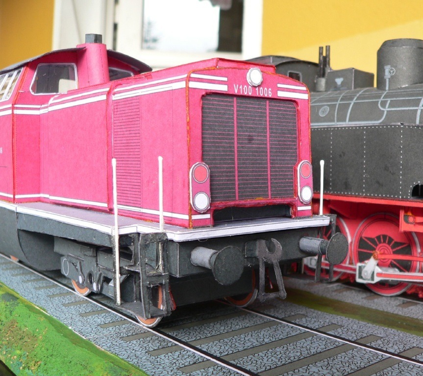 Тепловоз DB Class V 100 paper model