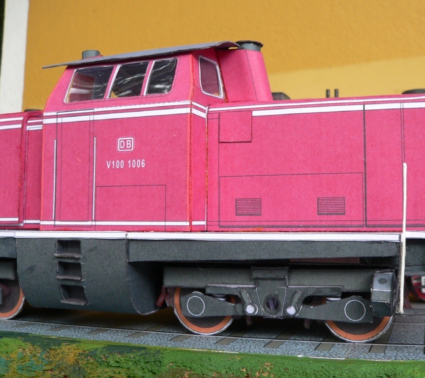 Тепловоз DB Class V 100 paper model