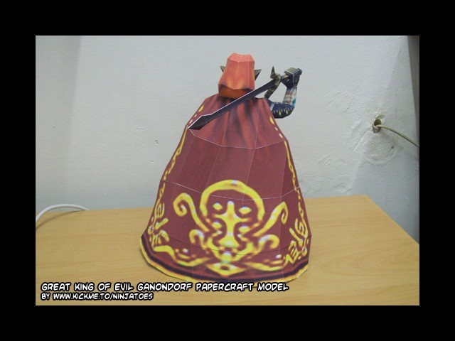 Король Герудо Гэнондорф (The Legend of Zelda) paper model