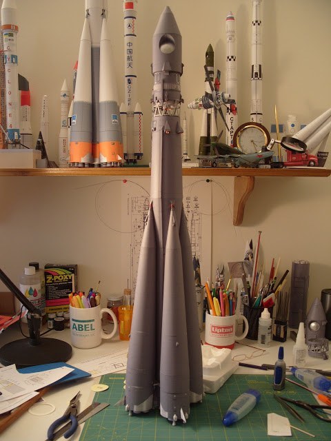 Ракета-носитель Восток paper model