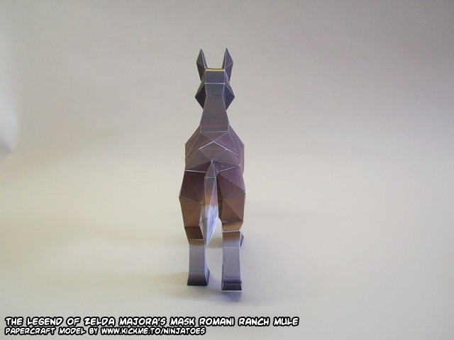 Мул с ранчо Романи (The Legend of Zelda) paper model