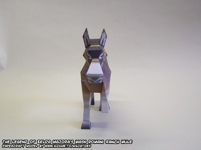 Мул с ранчо Романи (The Legend of Zelda) paper model