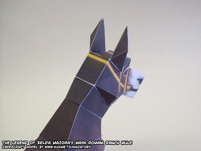 Мул с ранчо Романи (The Legend of Zelda) paper model