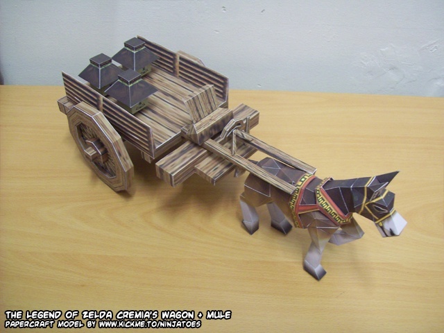 Повозка Кремии (The Legend of Zelda) paper model