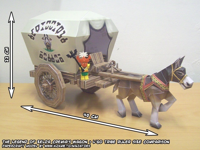 Повозка Кремии (The Legend of Zelda) paper model