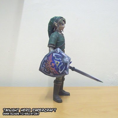 Линк Герой Сумерек (The Legend of Zelda) paper model