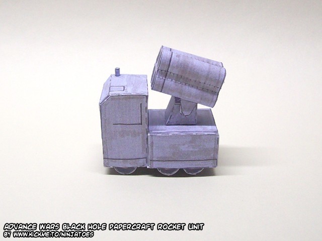 Зенитная установка Black Hole Rockets (Advance Wars) paper model