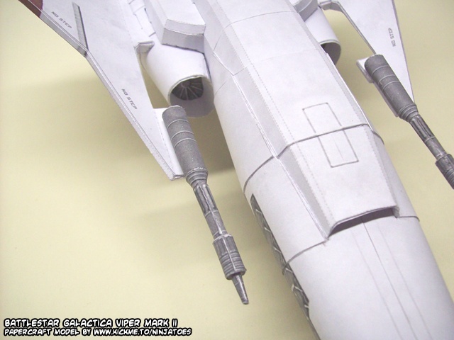 Космический истребитель Viper Mk.II (Звездный крейсер Галактика) paper model