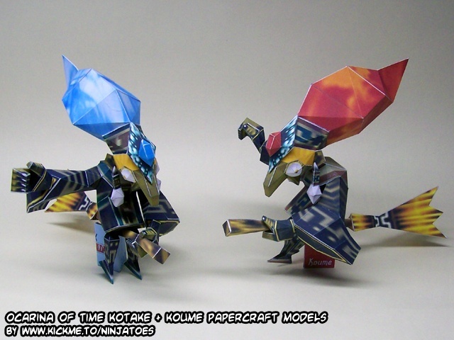 Ведьмы Котаке и Коуме (The Legend of Zelda) paper model