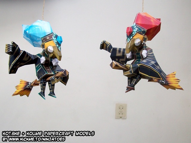 Ведьмы Котаке и Коуме (The Legend of Zelda) paper model