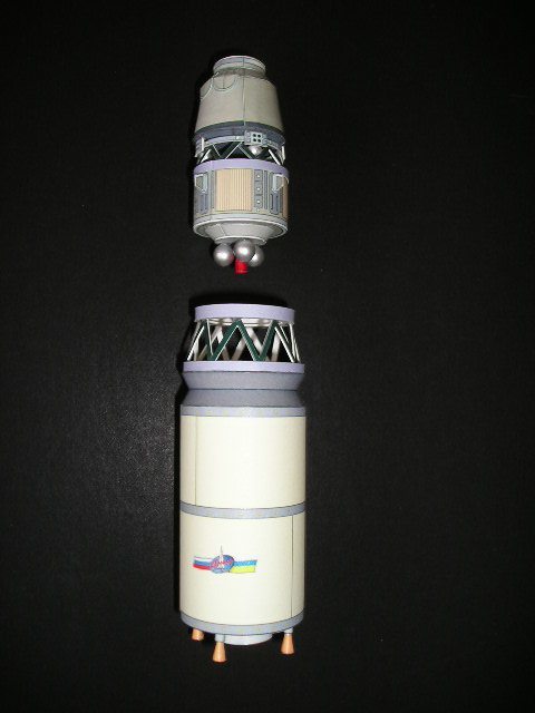 Ракета-носитель Днепр paper model