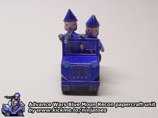 Разведчик Blue Moon Recon (Advance Wars) paper model