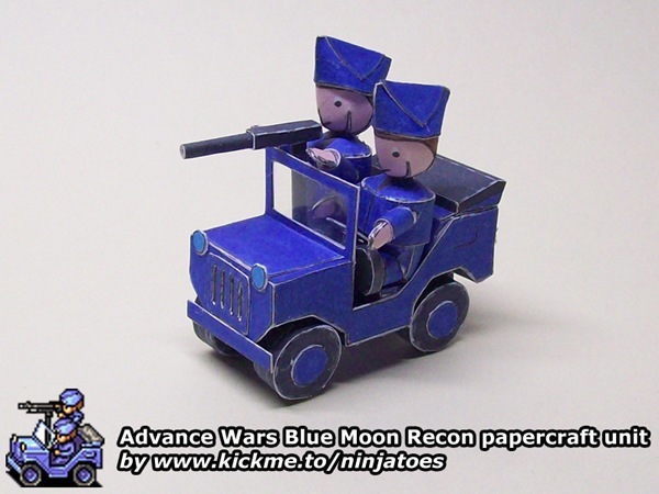 Разведчик Blue Moon Recon (Advance Wars) paper model