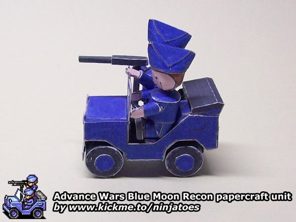 Разведчик Blue Moon Recon (Advance Wars) paper model