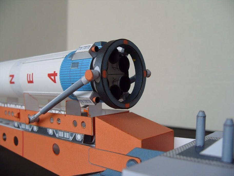 Пусковая установка для ракет-носителей семейства Циклон paper model