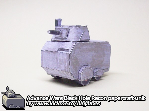Разведчик Black Hole Recon (Advance Wars) paper model
