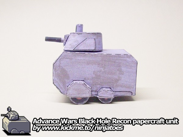 Разведчик Black Hole Recon (Advance Wars) paper model