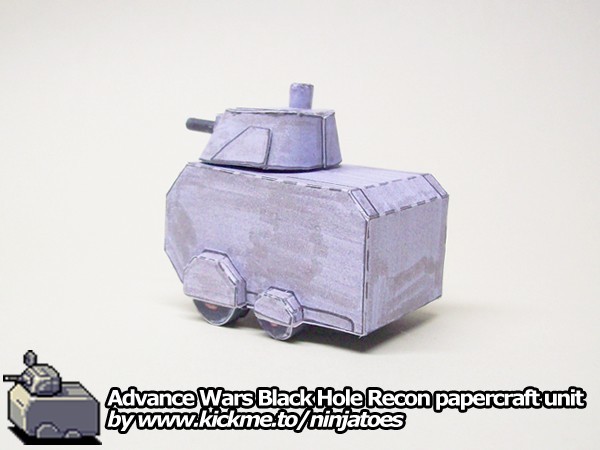 Разведчик Black Hole Recon (Advance Wars) paper model