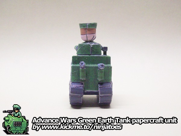 Танк Green Earth Tank (Advance Wars) paper model