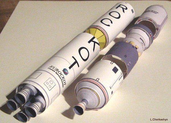 Ракета-носитель Рокот paper model