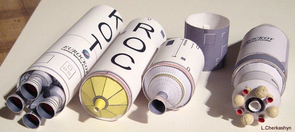 Ракета-носитель Рокот paper model