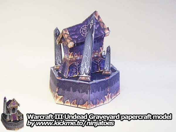 Кладбище Нежити (Warcraft) paper model