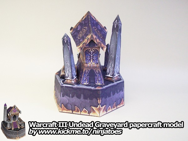 Кладбище Нежити (Warcraft) paper model
