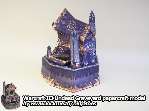 Кладбище Нежити (Warcraft) paper model