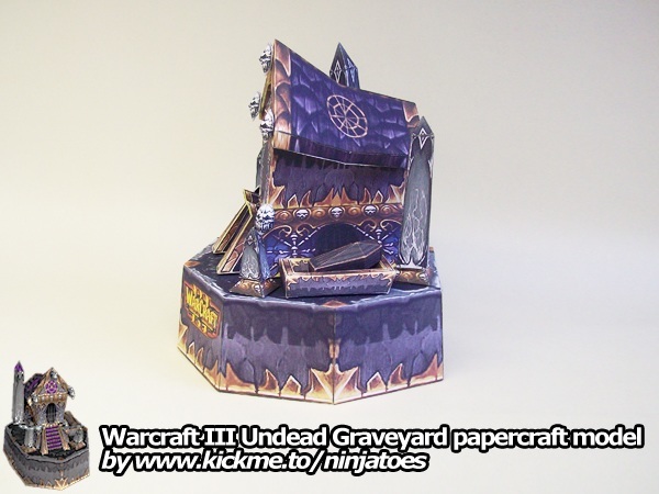 Кладбище Нежити (Warcraft) paper model