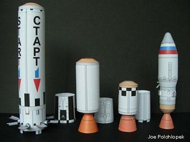 Ракета-носитель Старт-1, масштаб 1:48 paper model