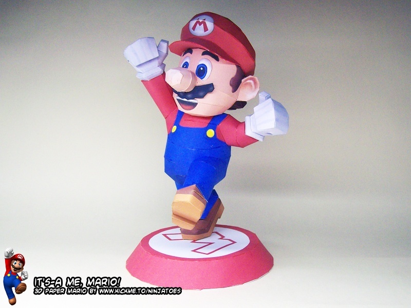 Марио (Mario) paper model