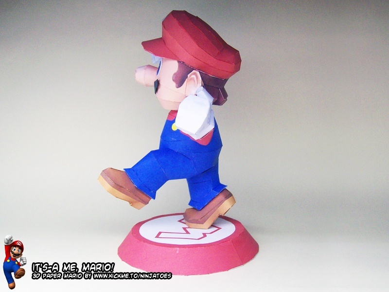 Марио (Mario) paper model