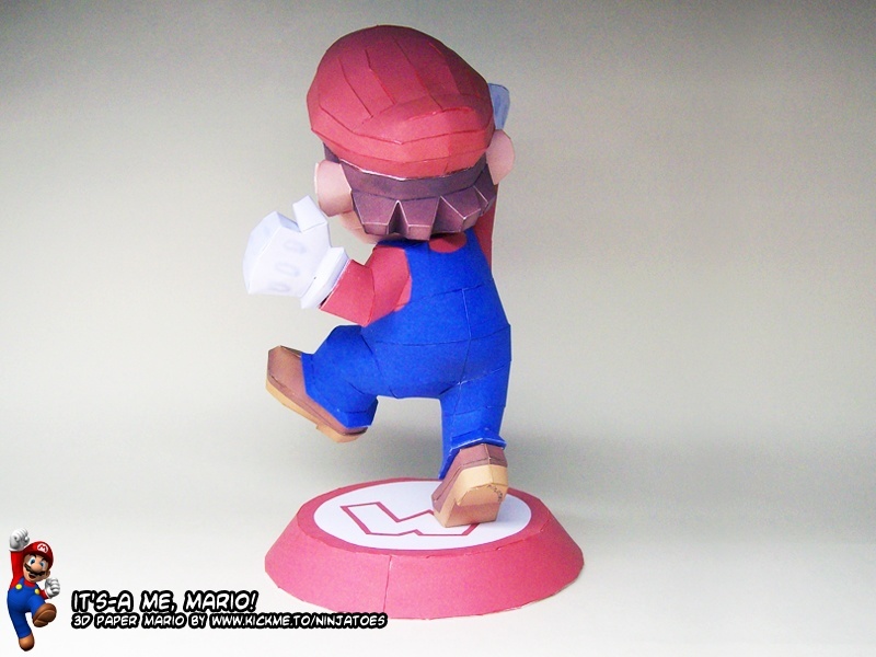 Марио (Mario) paper model