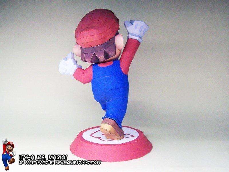 Марио (Mario) paper model