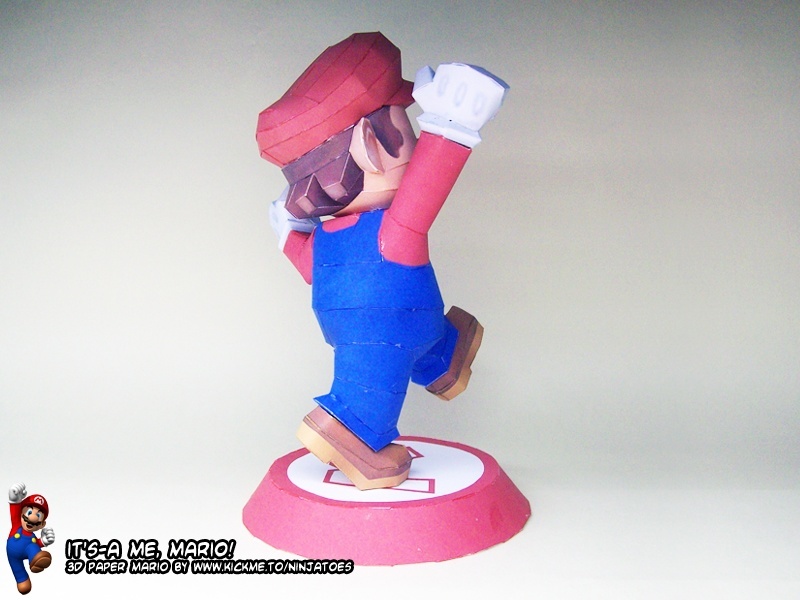 Марио (Mario) paper model