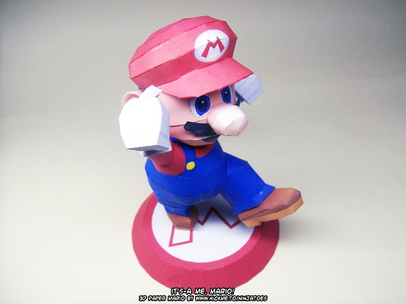 Марио (Mario) paper model