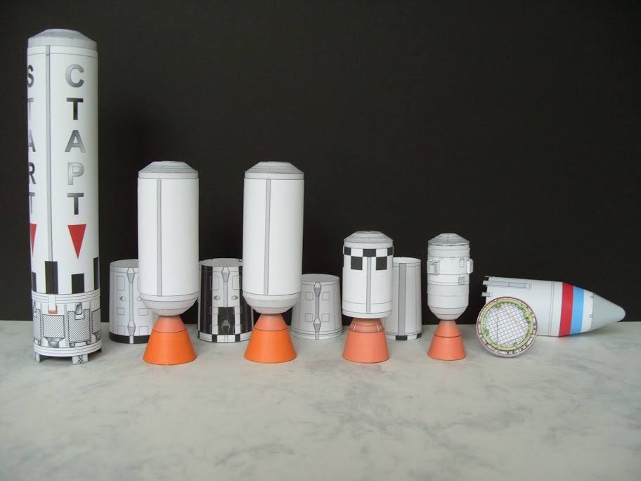 Ракета-носитель Старт paper model