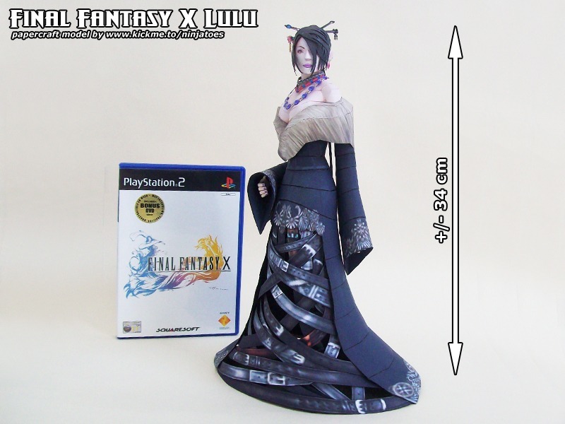 Лулу (Final Fantasy) paper model