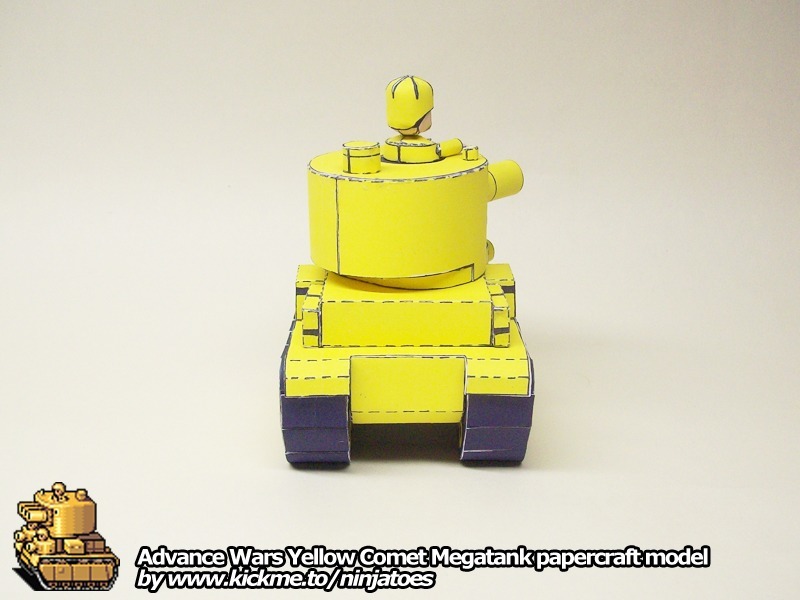 Танк Yellow Comet Megatank (Advance Wars) paper model