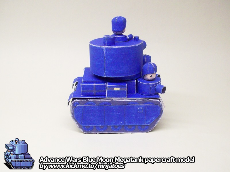 Танк Blue Moon Megatank (Advance Wars) paper model