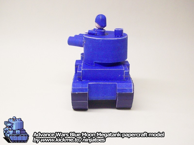 Танк Blue Moon Megatank (Advance Wars) paper model