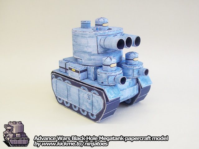 Танк Black Hole Megatank (Advance Wars) paper model