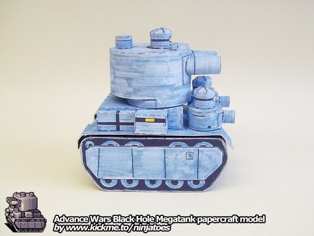 Танк Black Hole Megatank (Advance Wars) paper model