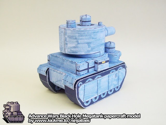 Танк Black Hole Megatank (Advance Wars) paper model