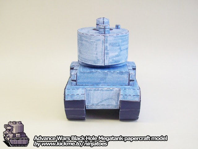 Танк Black Hole Megatank (Advance Wars) paper model