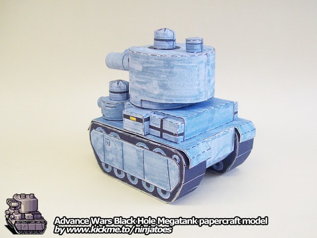 Танк Black Hole Megatank (Advance Wars) paper model