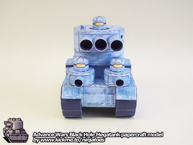 Танк Black Hole Megatank (Advance Wars) paper model