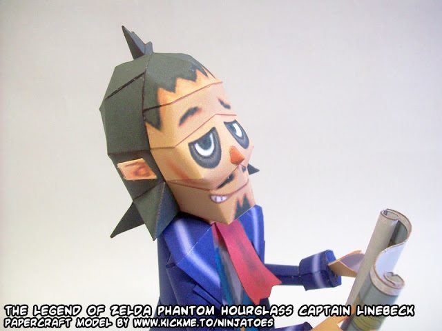 Капитан Лайнбек (The Legend of Zelda) paper model